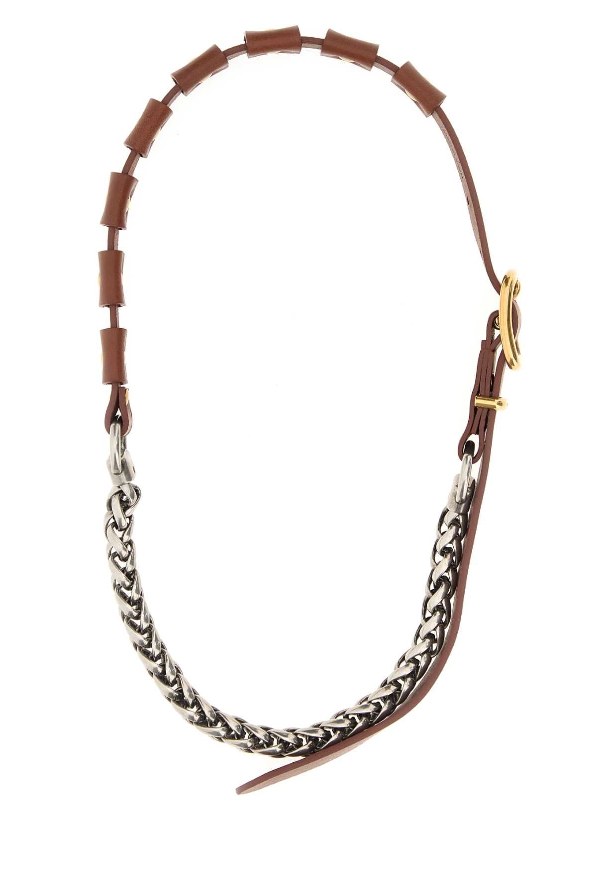 Brown Leather Necklace