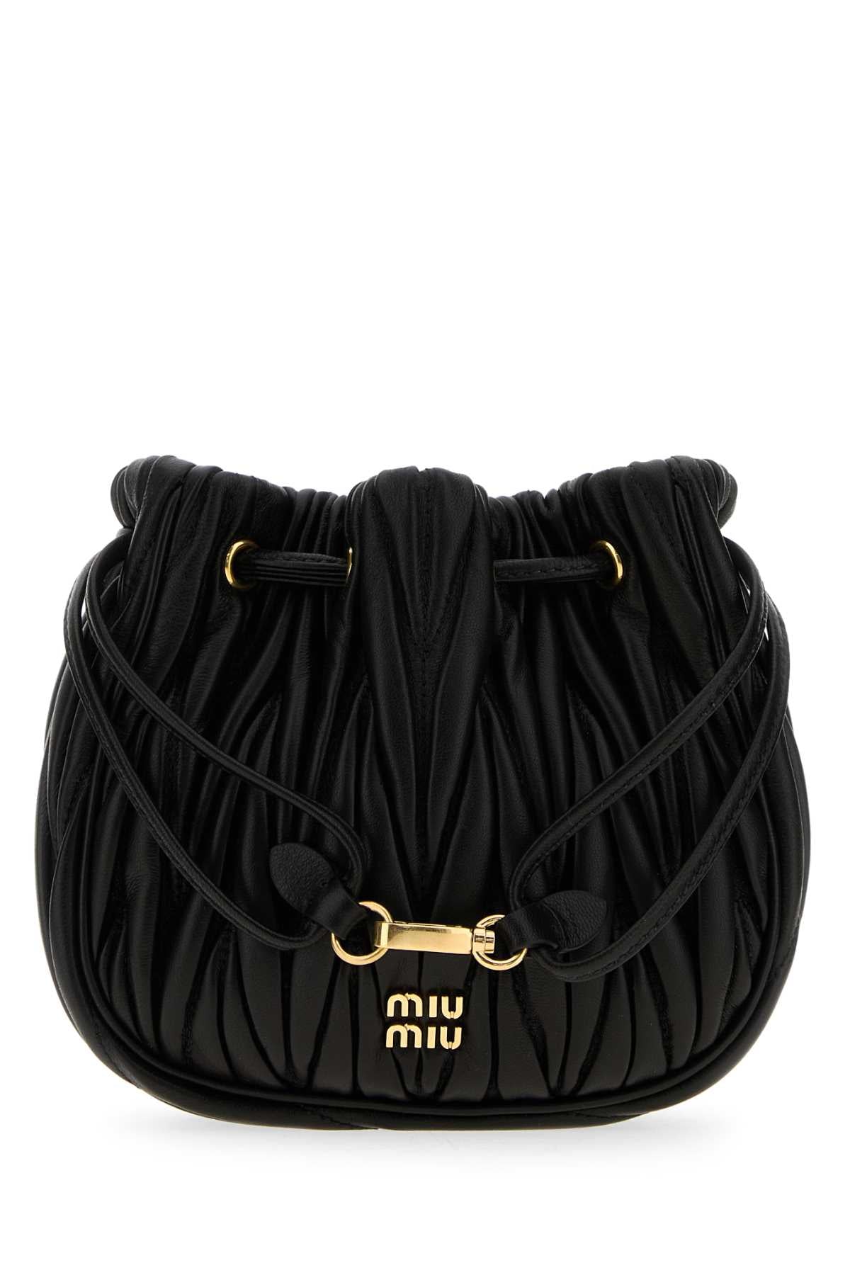 Black Lamb Leather Pouch