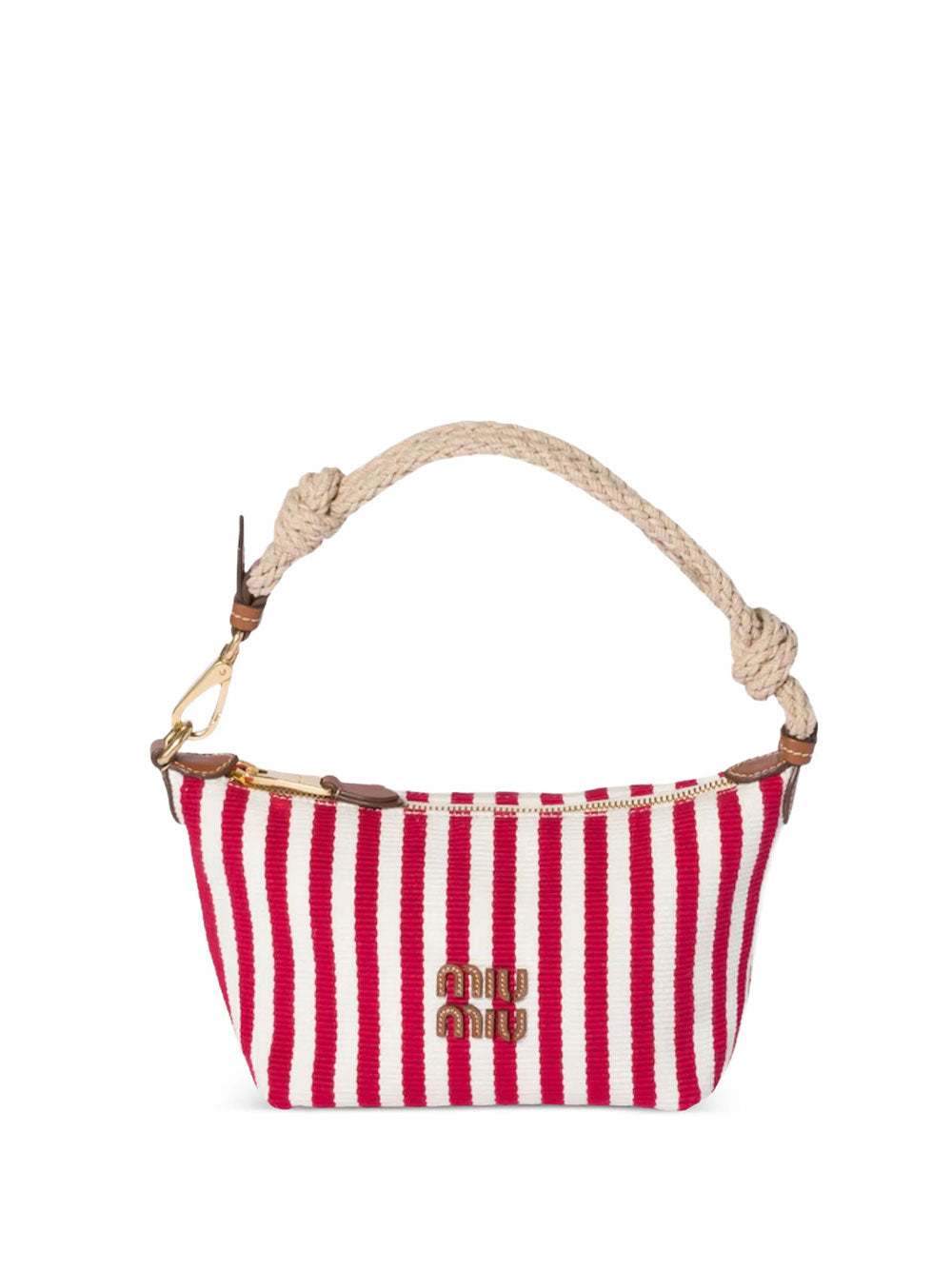 Cotton And Leather Pouch