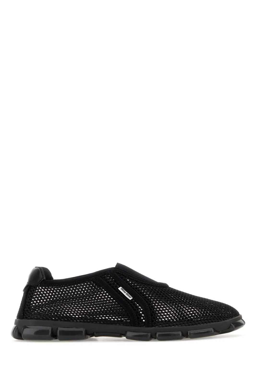 Black Mesh Slip Ons