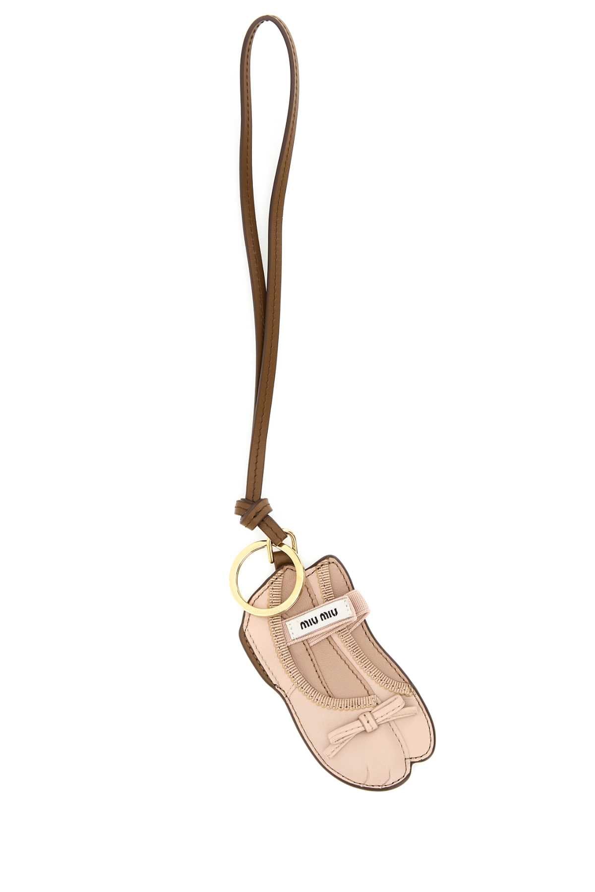 Trick Leather Miu Ballet Keyring