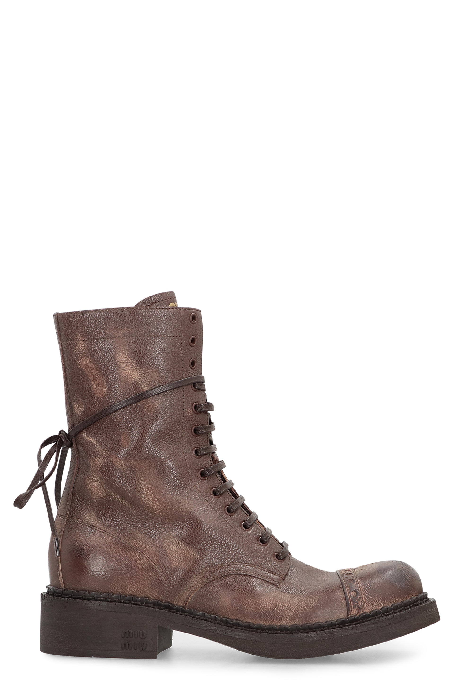 Brown Leather Ankle Boots