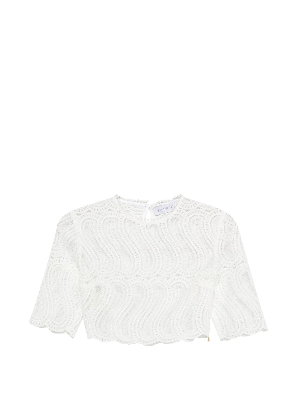 White Polyester Top