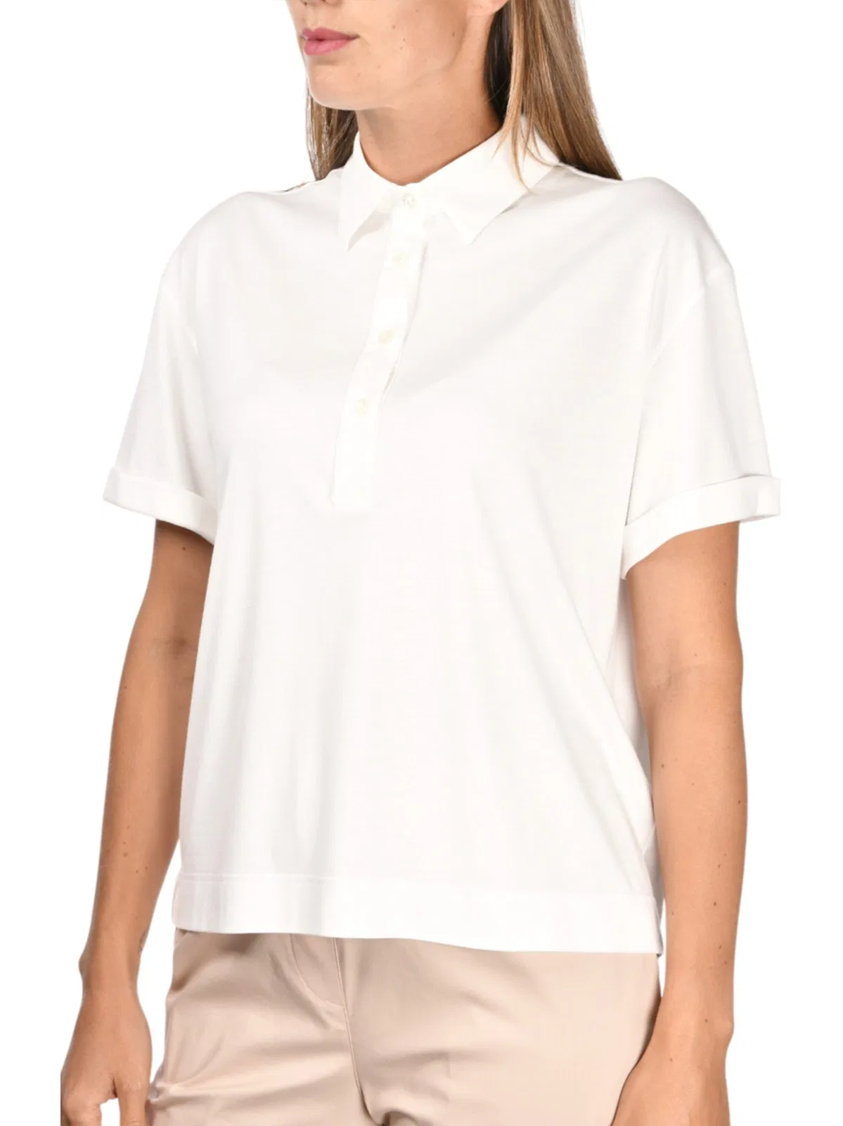 White Cotton Polo