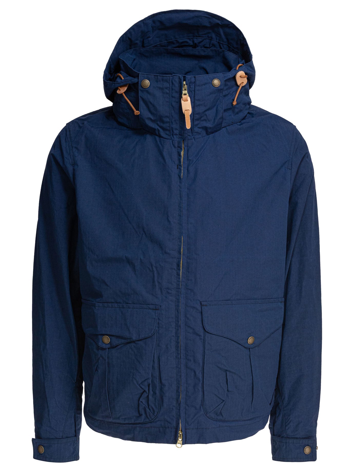Blue Nylon Cotton Jacket