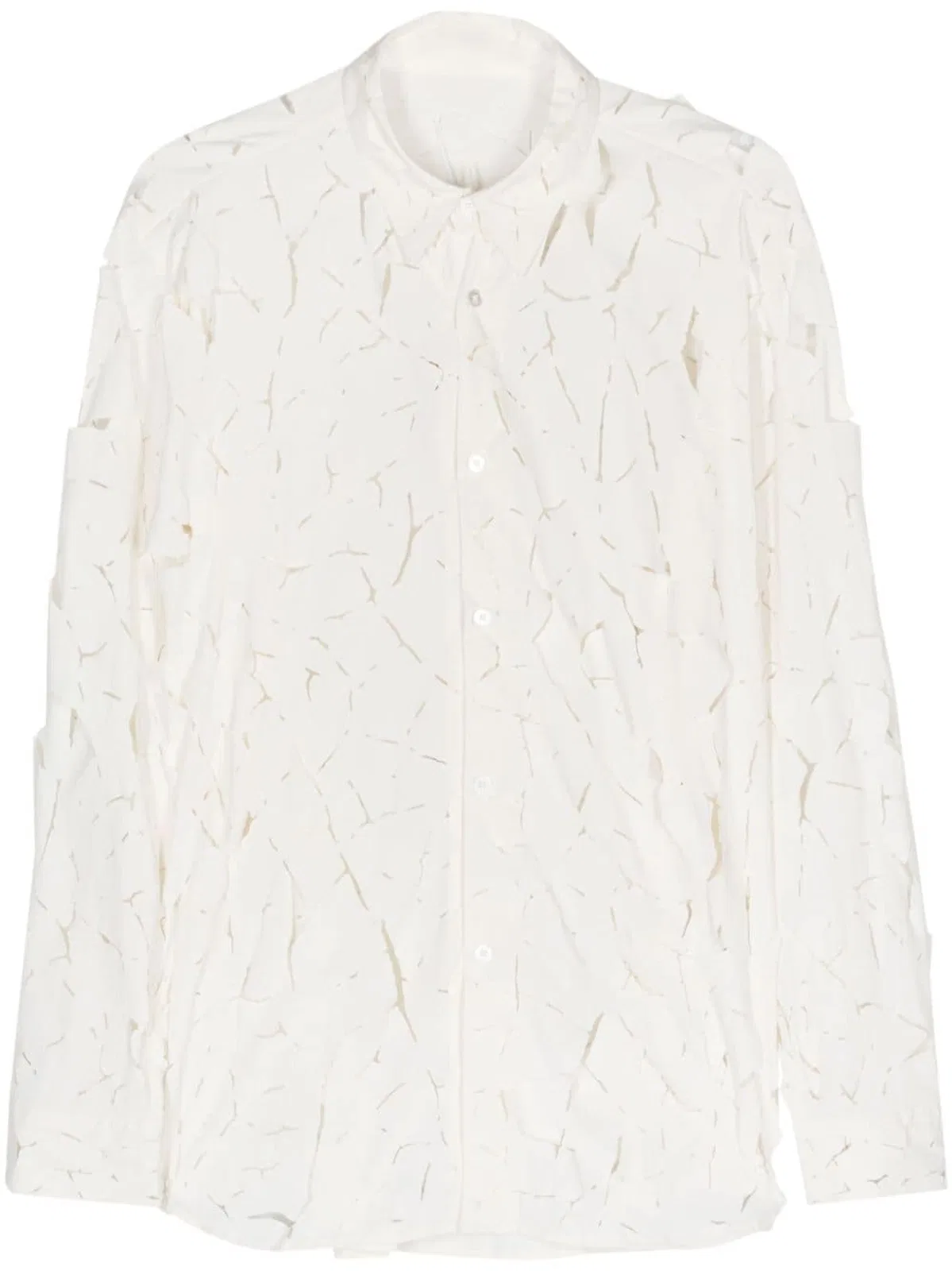 Cut-Out Detail Nylon Shirt