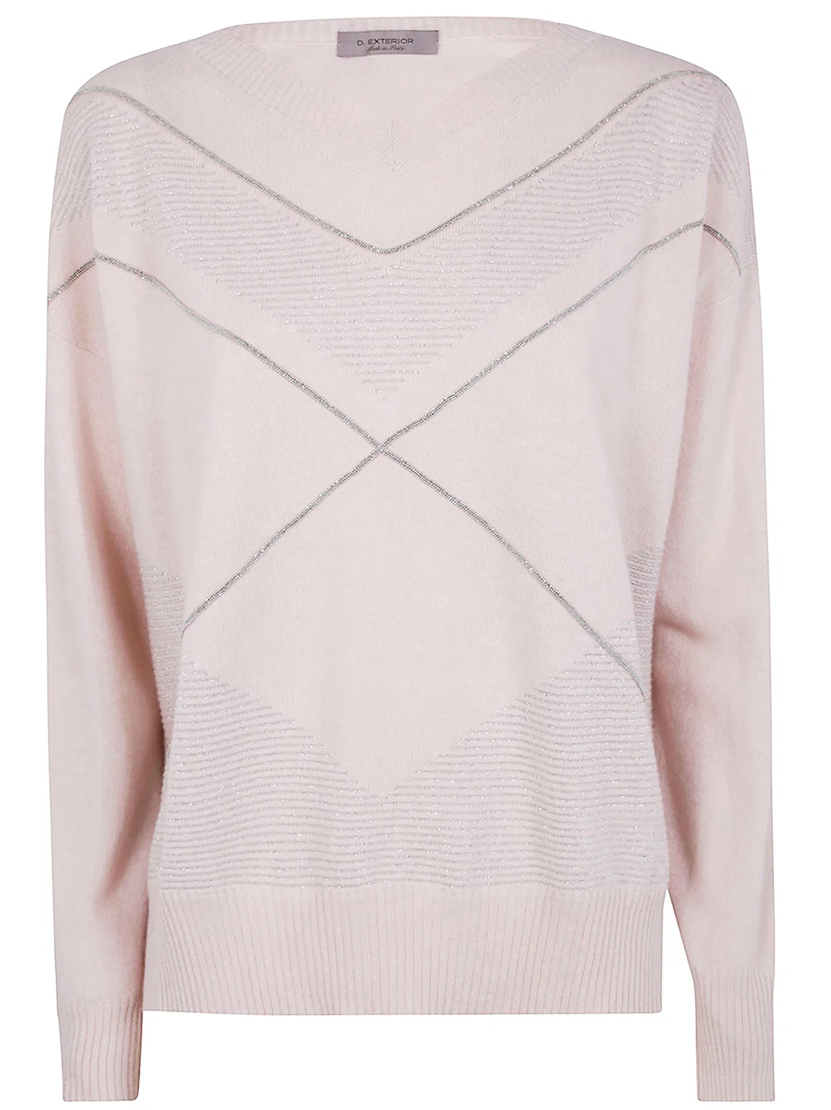 V Neck Intarsio Lux Sweater