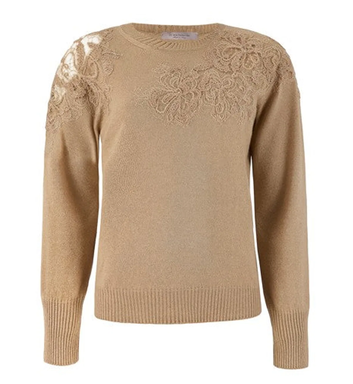 D Exterior D.exterior Milk White Wool Sweater