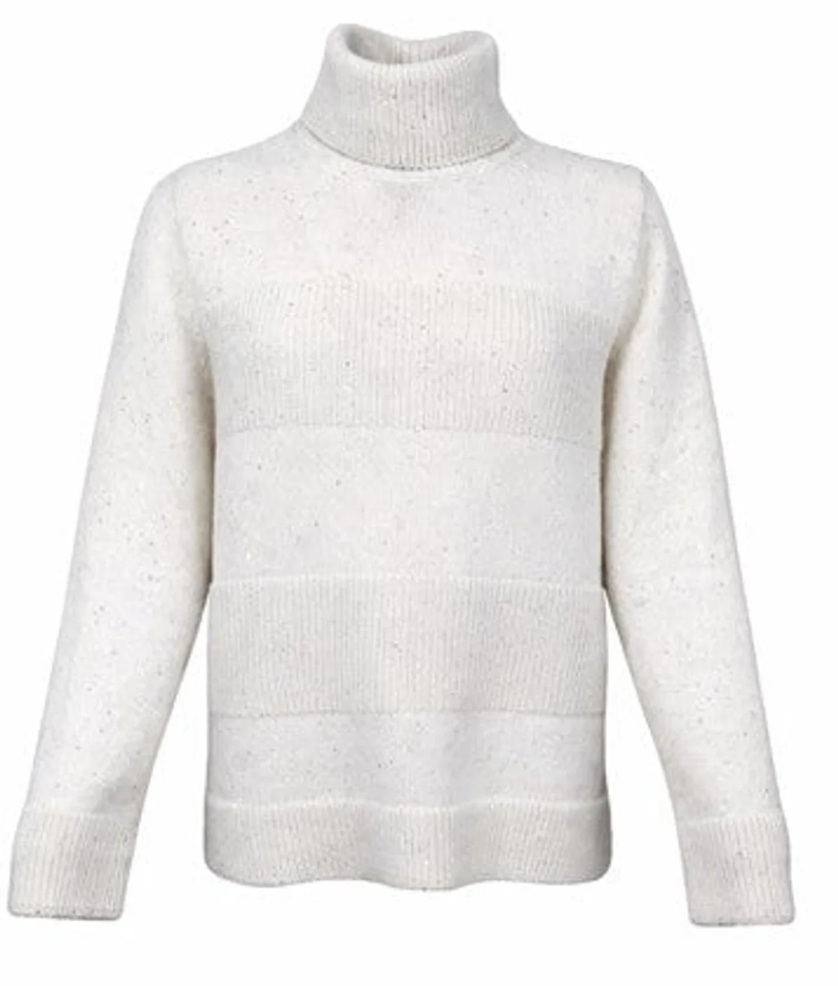 D Exterior D.exterior Chalk White Wool Sweater