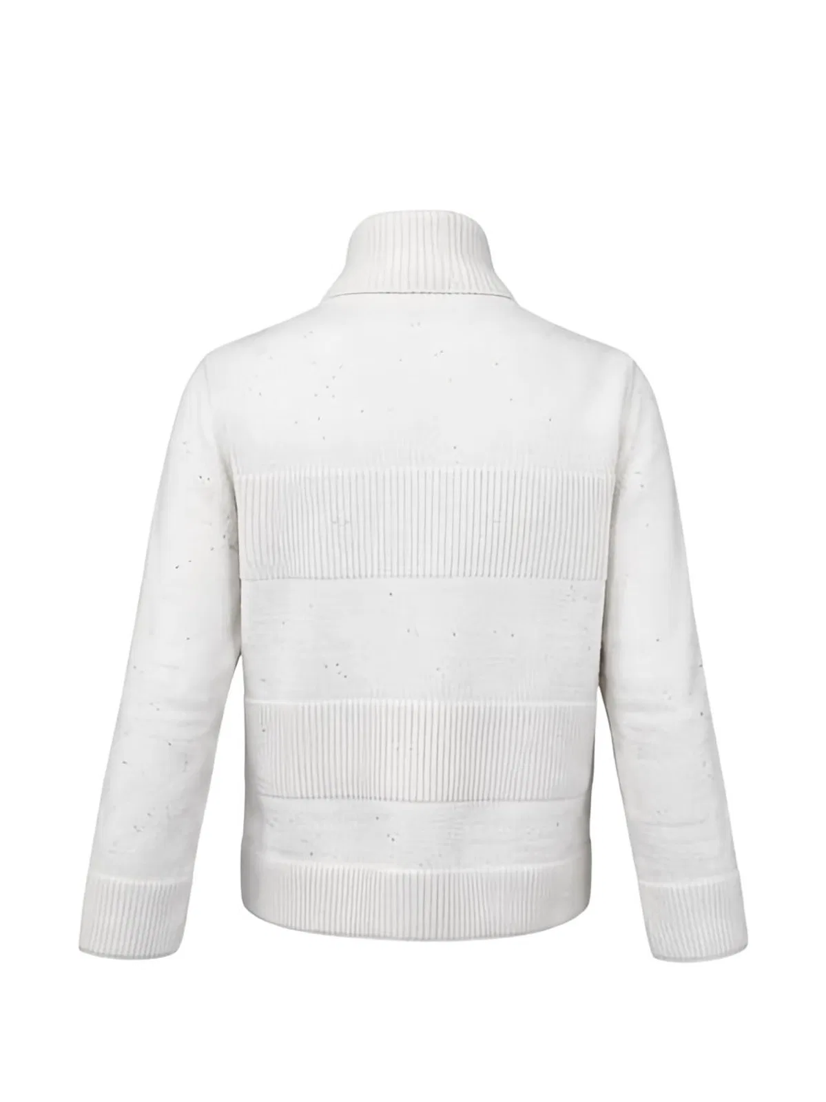 D Exterior D.exterior Chalk White Wool Sweater In White
