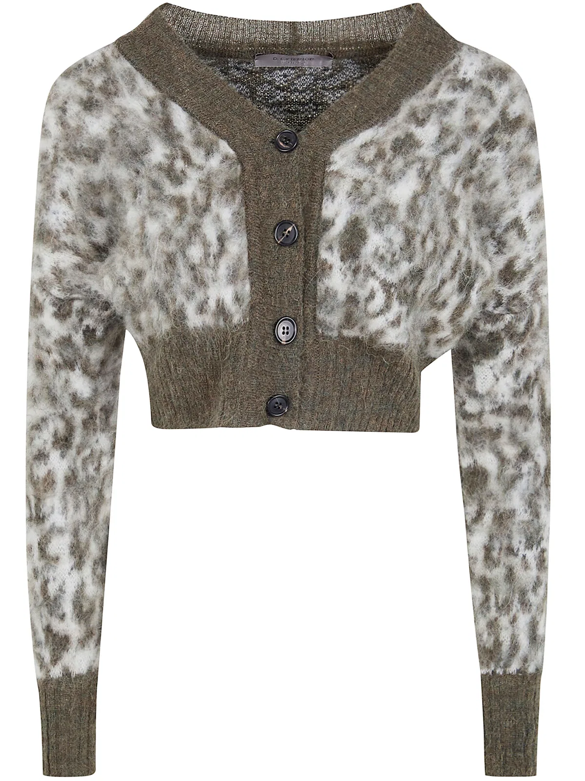 Animal Print Short Cardigan