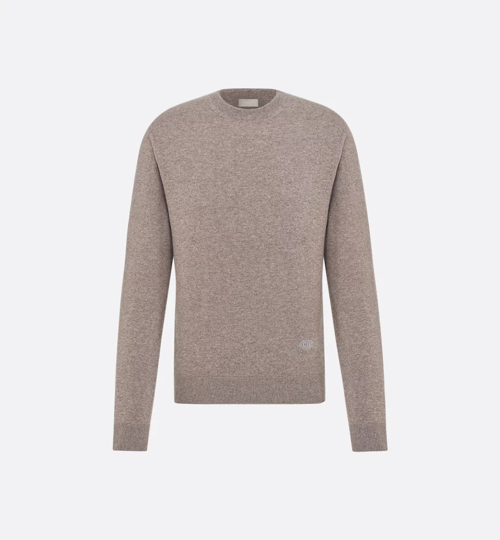 Brown Wool Cashmere Knit Top