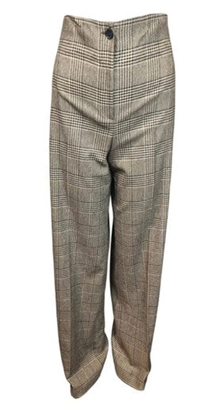 D Exterior D.exterior Wenge Brown Wool Trousers