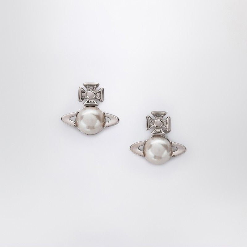 Silver Balbina Earrings With Pearl