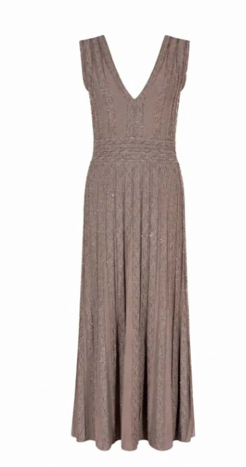 D Exterior D.exterior Mocha Brown Stretch Dress