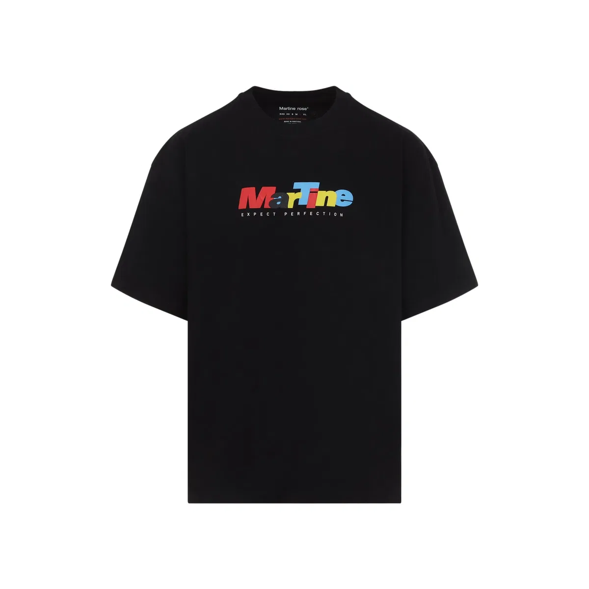 Black Cotton Short Sleeves Oversized T-Shirt