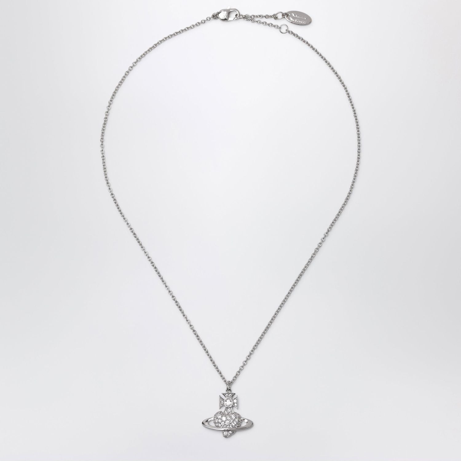 Agnatha Valentines Pendant Necklace In Platinum
