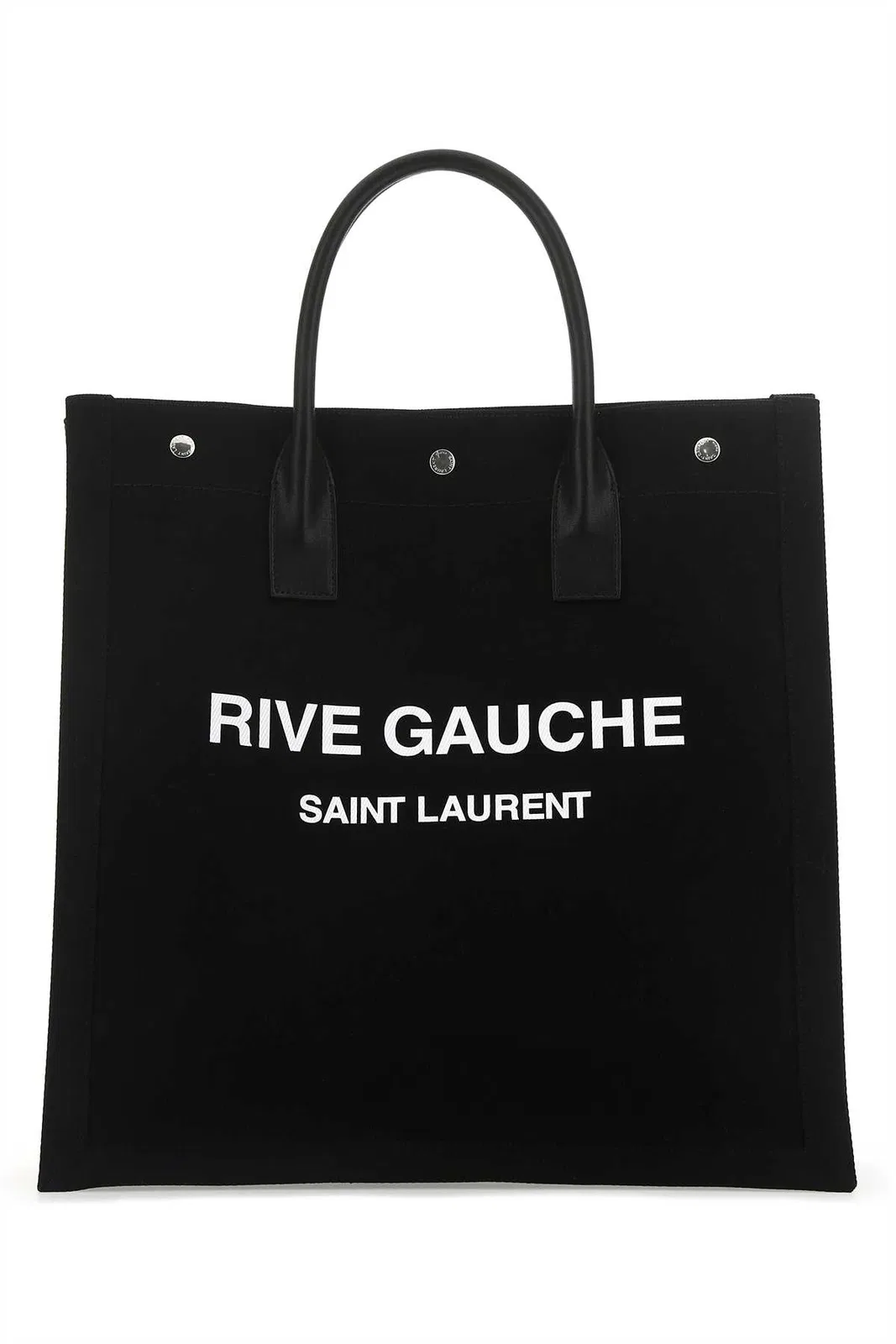 Black Canvas Rive Gauche Shopping Bag