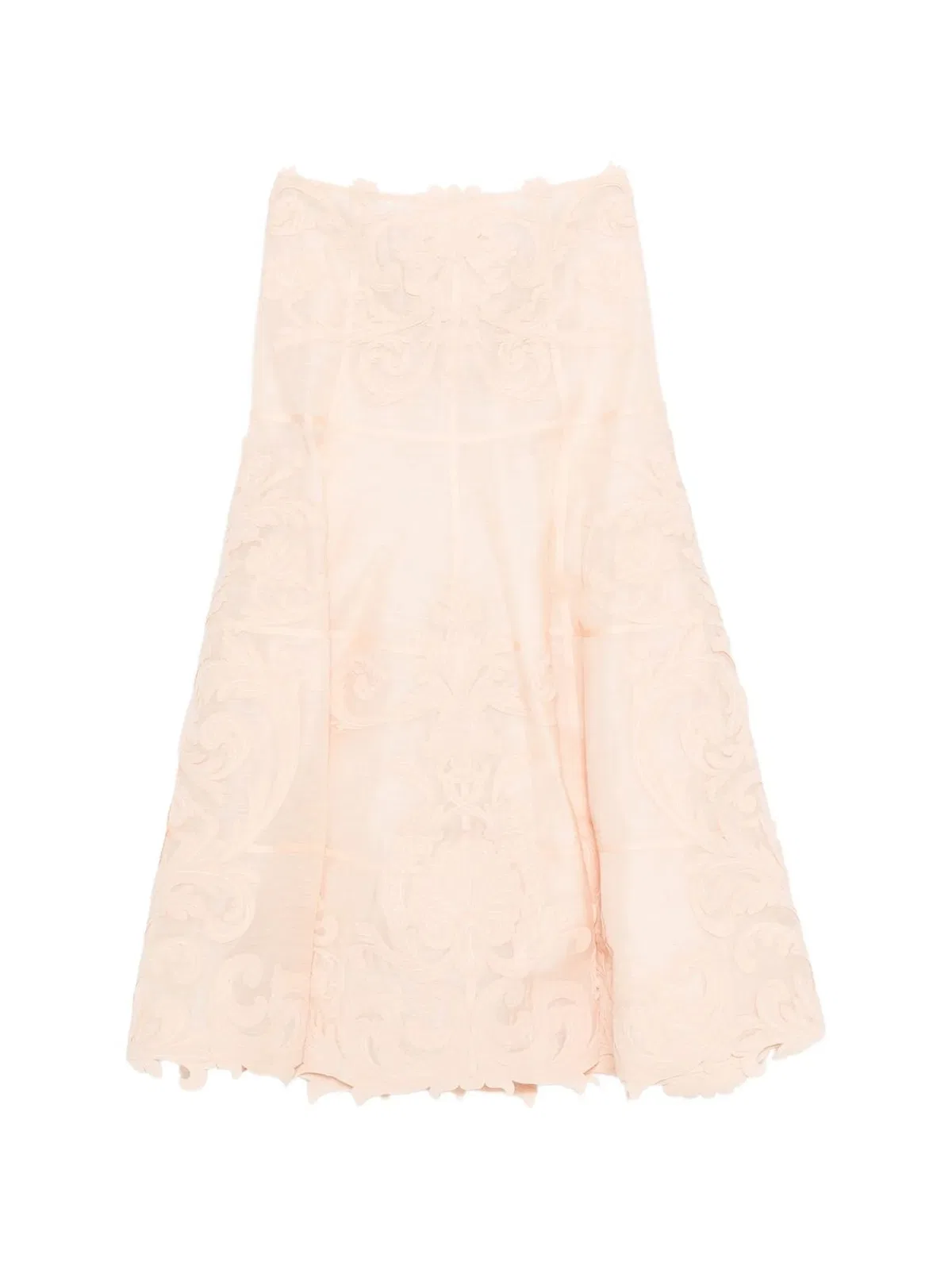 Zimmermann Floral-pattern Midi Skirt In Pink