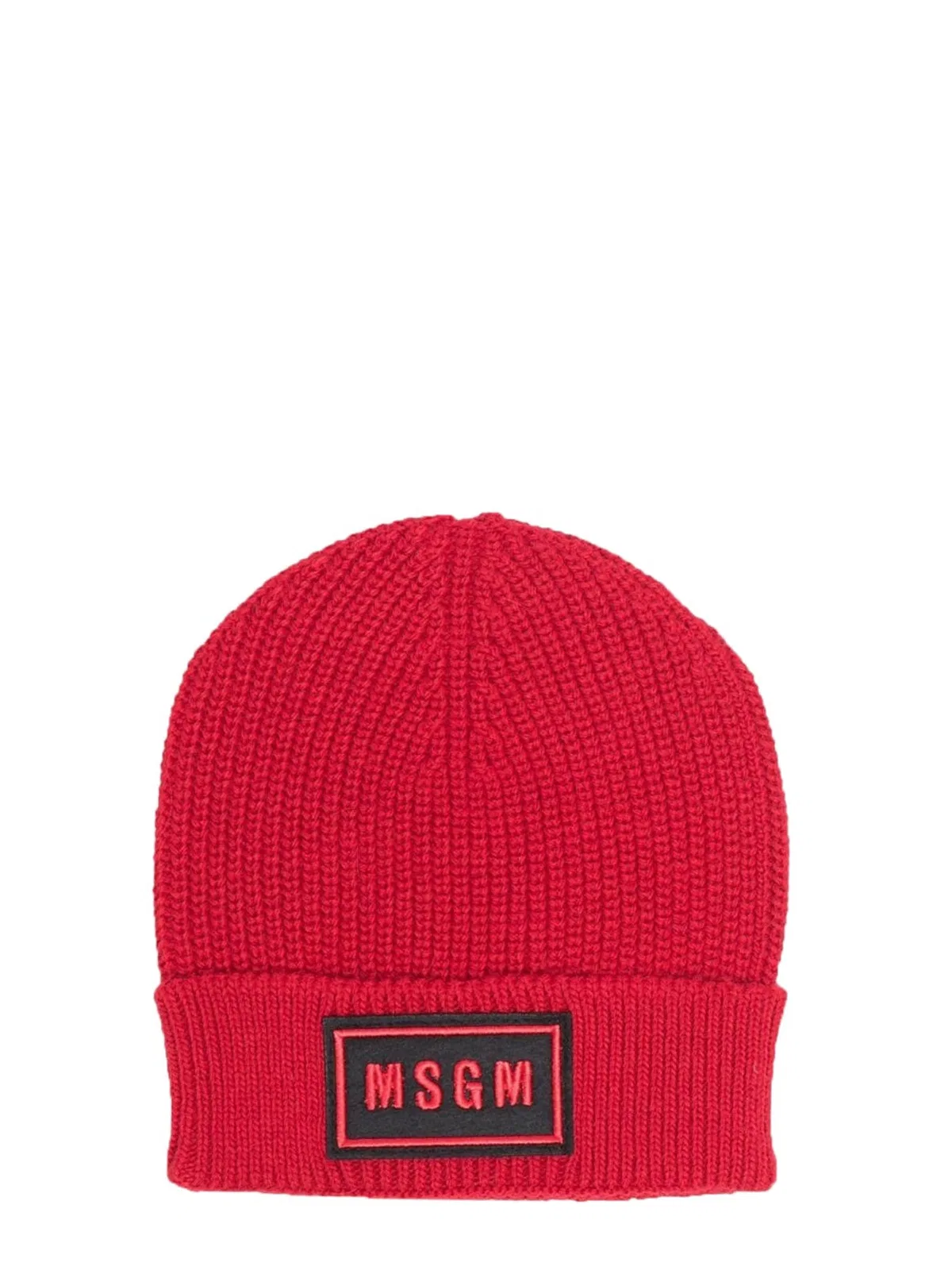 Msgm Cappello Lana Junior In Red