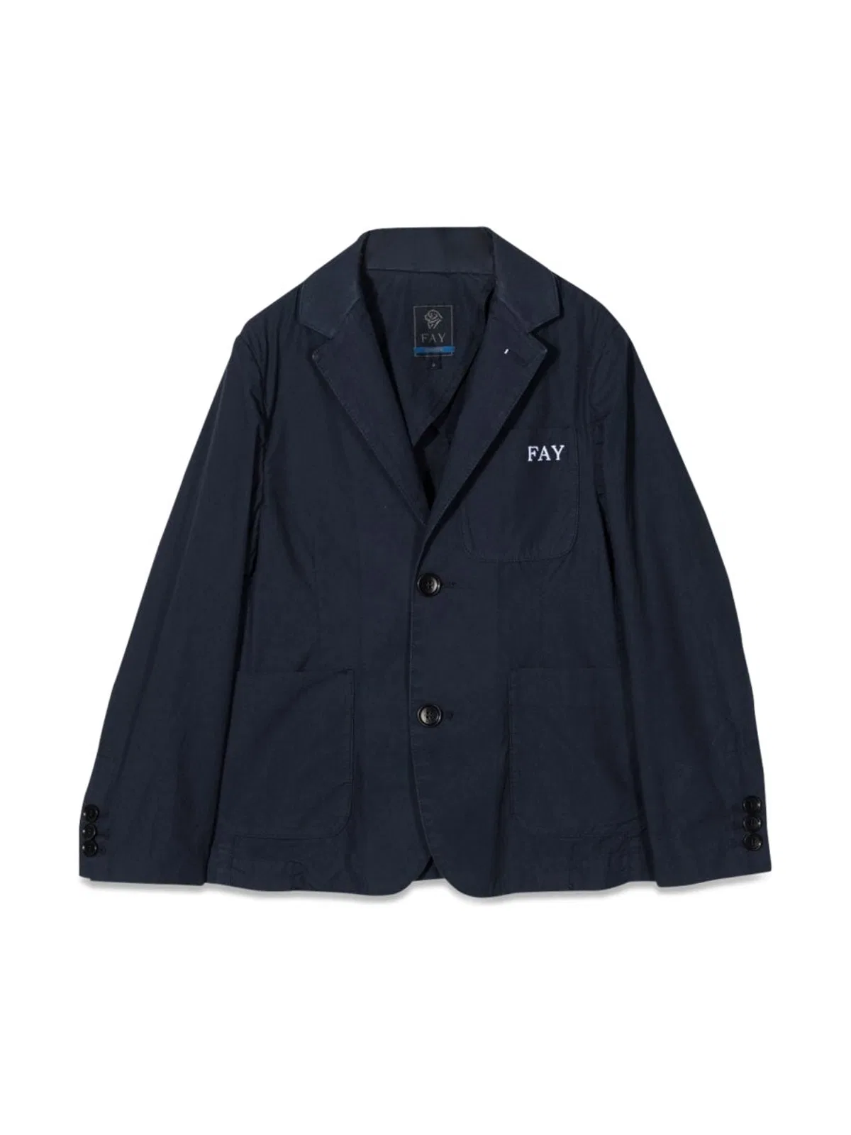 Fay Fabric Jackets In Blue