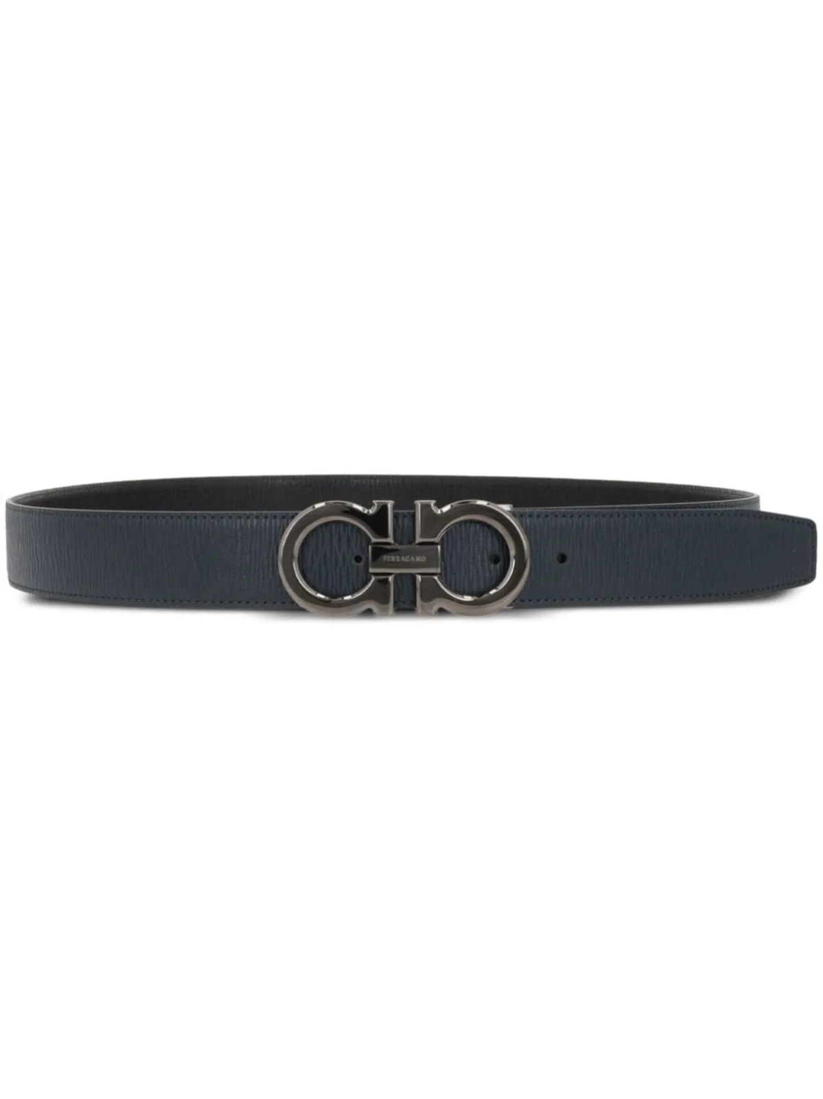 Ferragamo Semi-Matte Gancini Reversible And Adjustable Belt