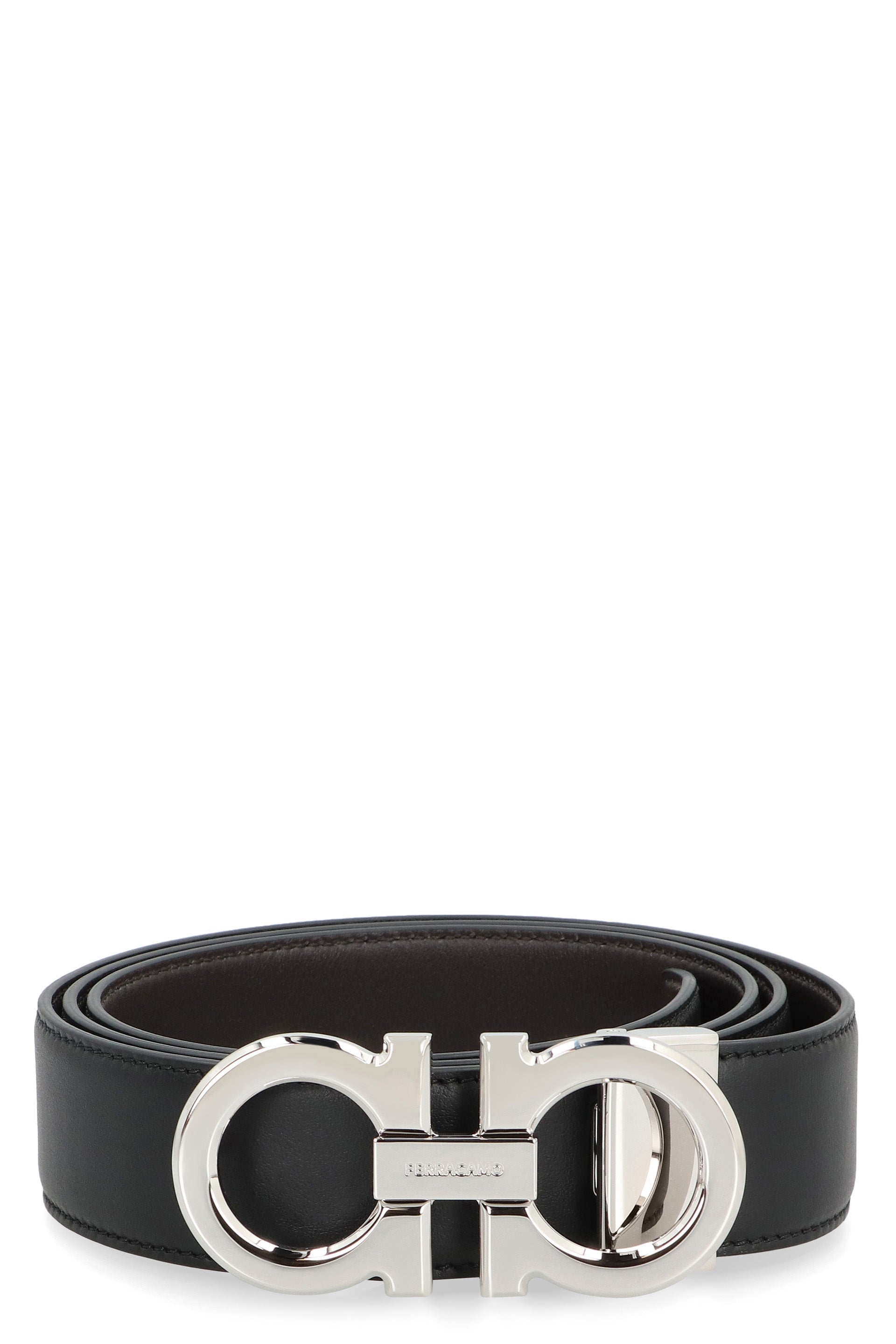 Gancini Reversible Leather Belt