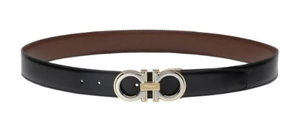 Ferragamo Reversible Gancini Leather Belt