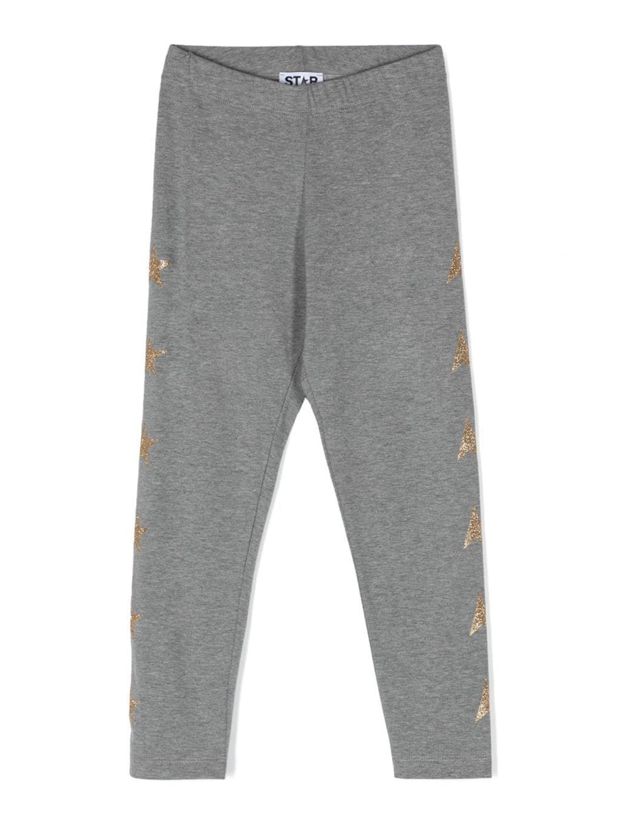 Star/ Girl's Leggings/ Glitter Multistar Printed