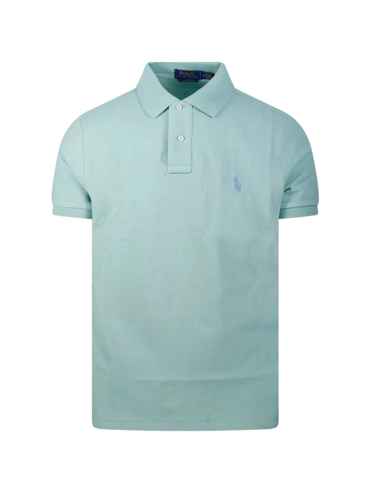 Green Logo Embroidery Cotton Polo