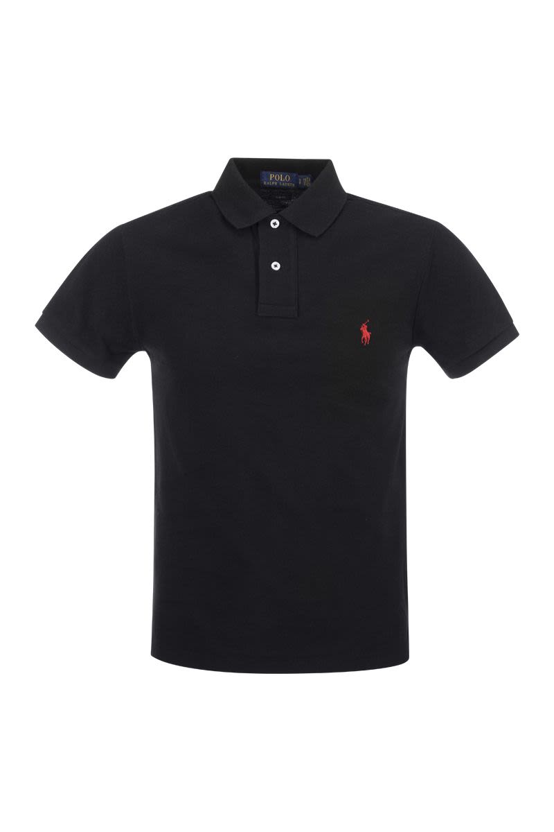 Slim-Fit Pique Polo Shirt