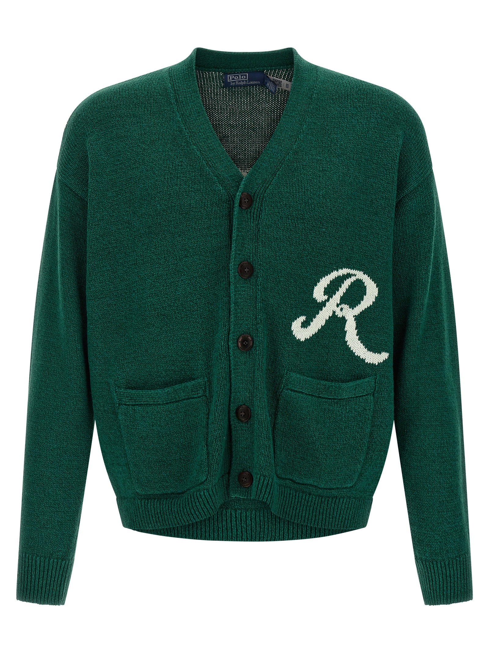 Intarsia Logo Cardigan