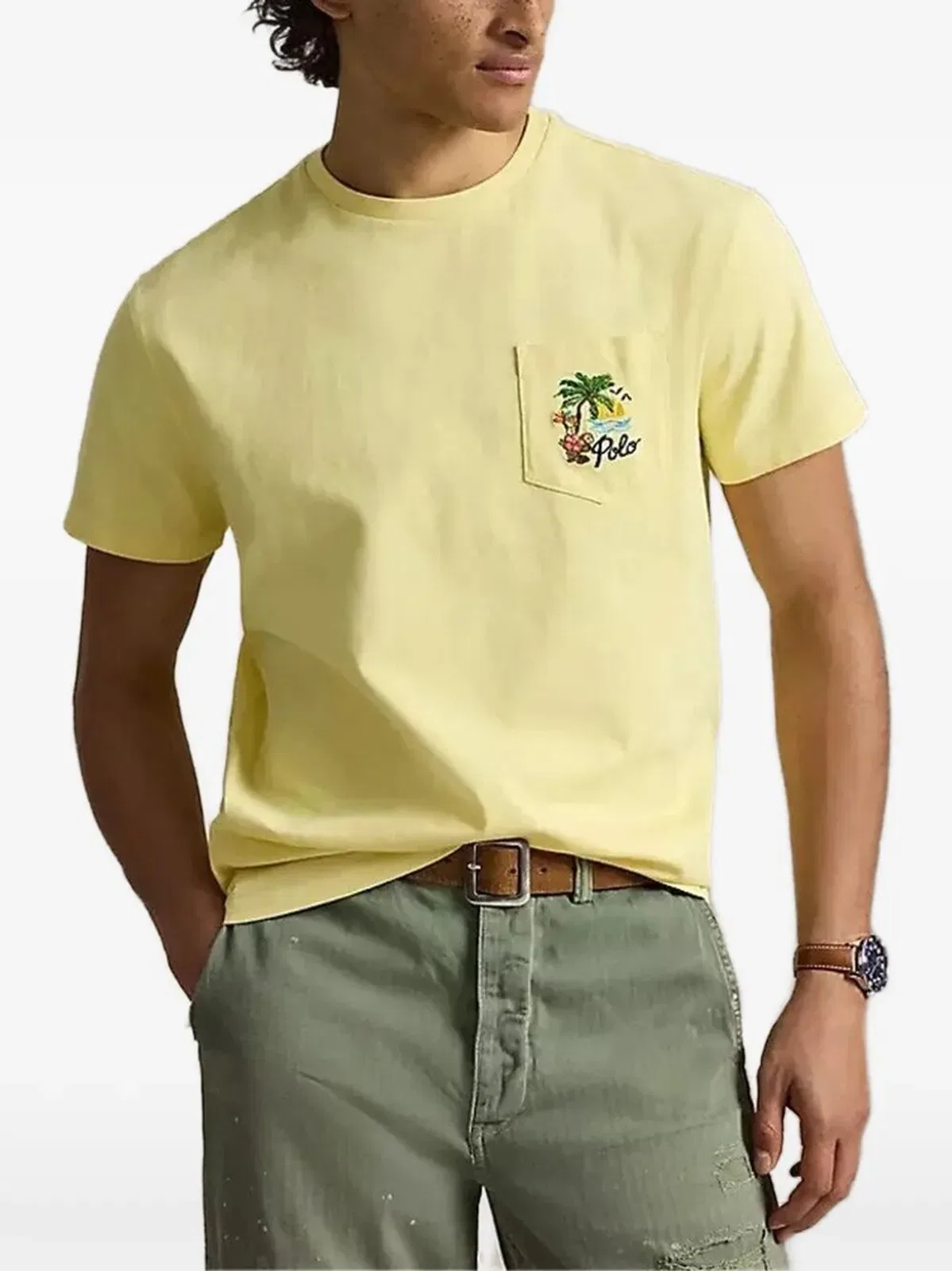 Polo Ralph Lauren Short Sleeves Classic Back Print T-shirt In Orange