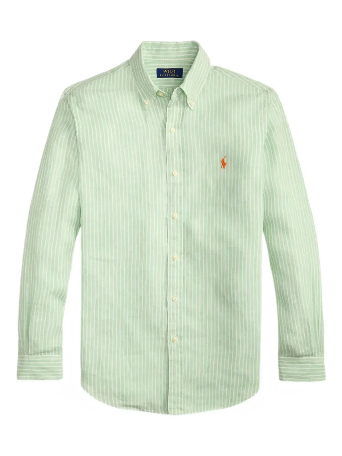 Polo Ralph Lauren Long Sleeves Sport Stripes Shirt In Green
