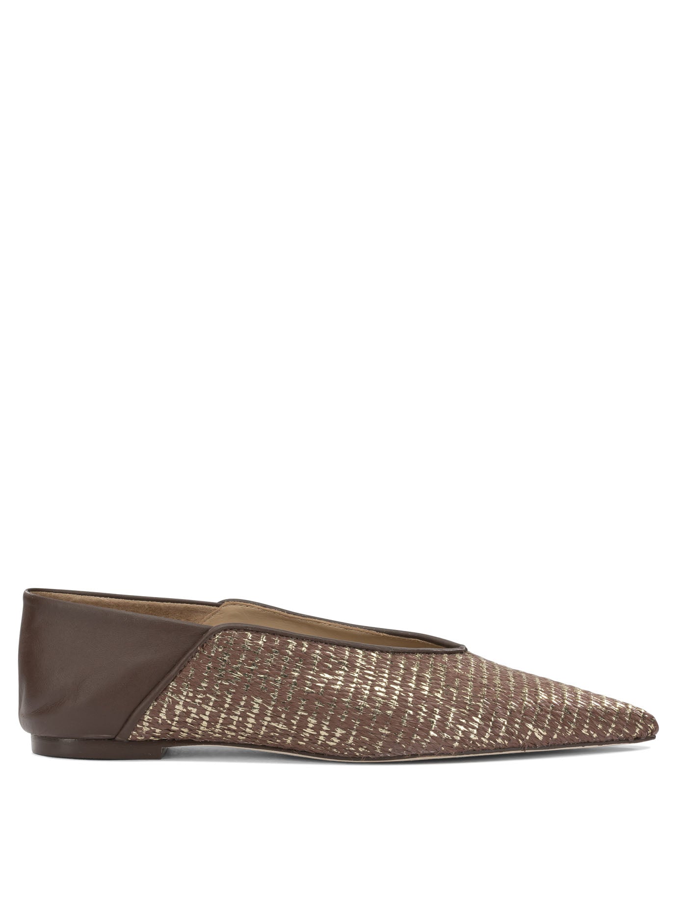 Brown Leather Ballerinas