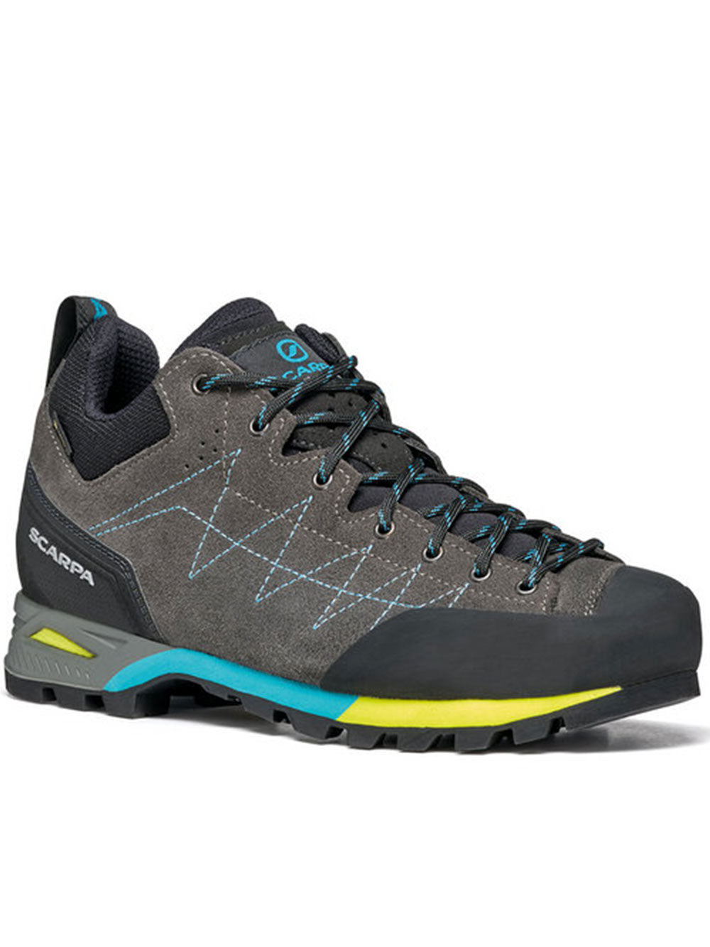 Grey Leather Trekking Shoe