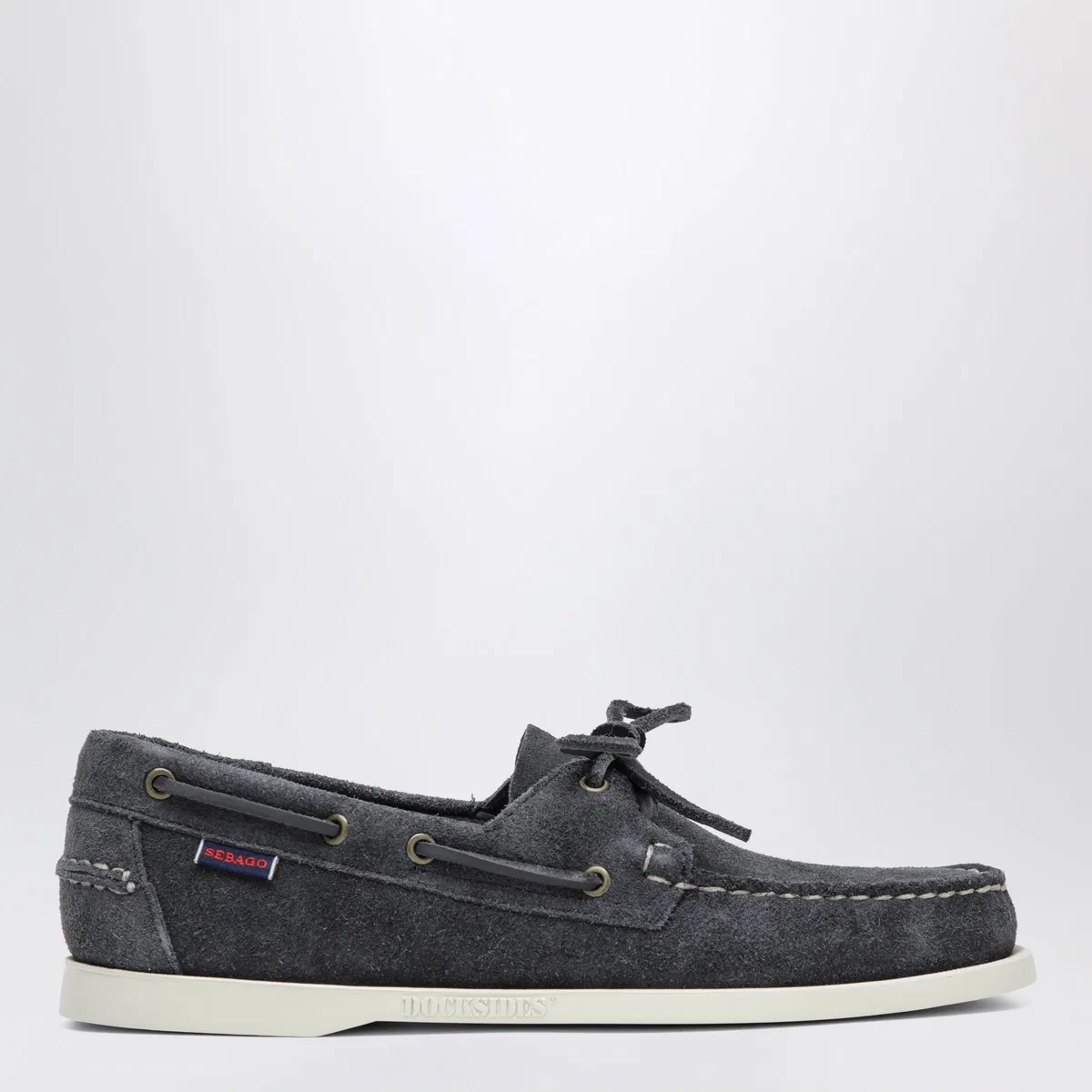 Portland Flesh Out Boat Moccasins In Suede, Blue