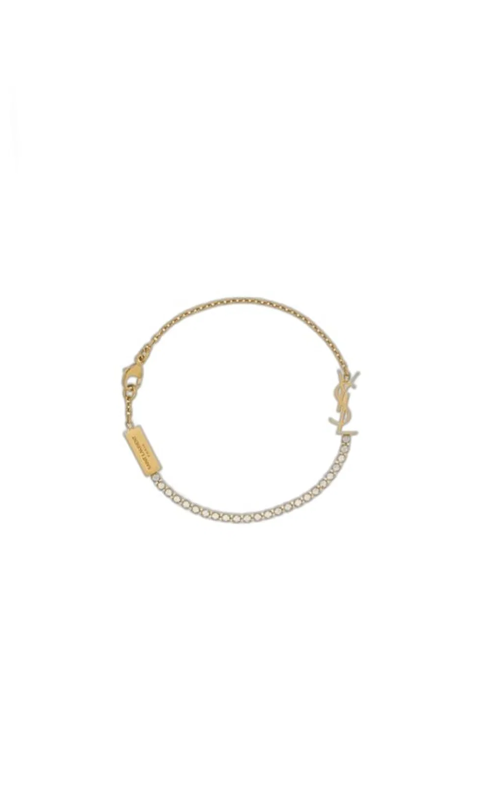 Cassandre Charm Bracelet In Metal And Rhinestone