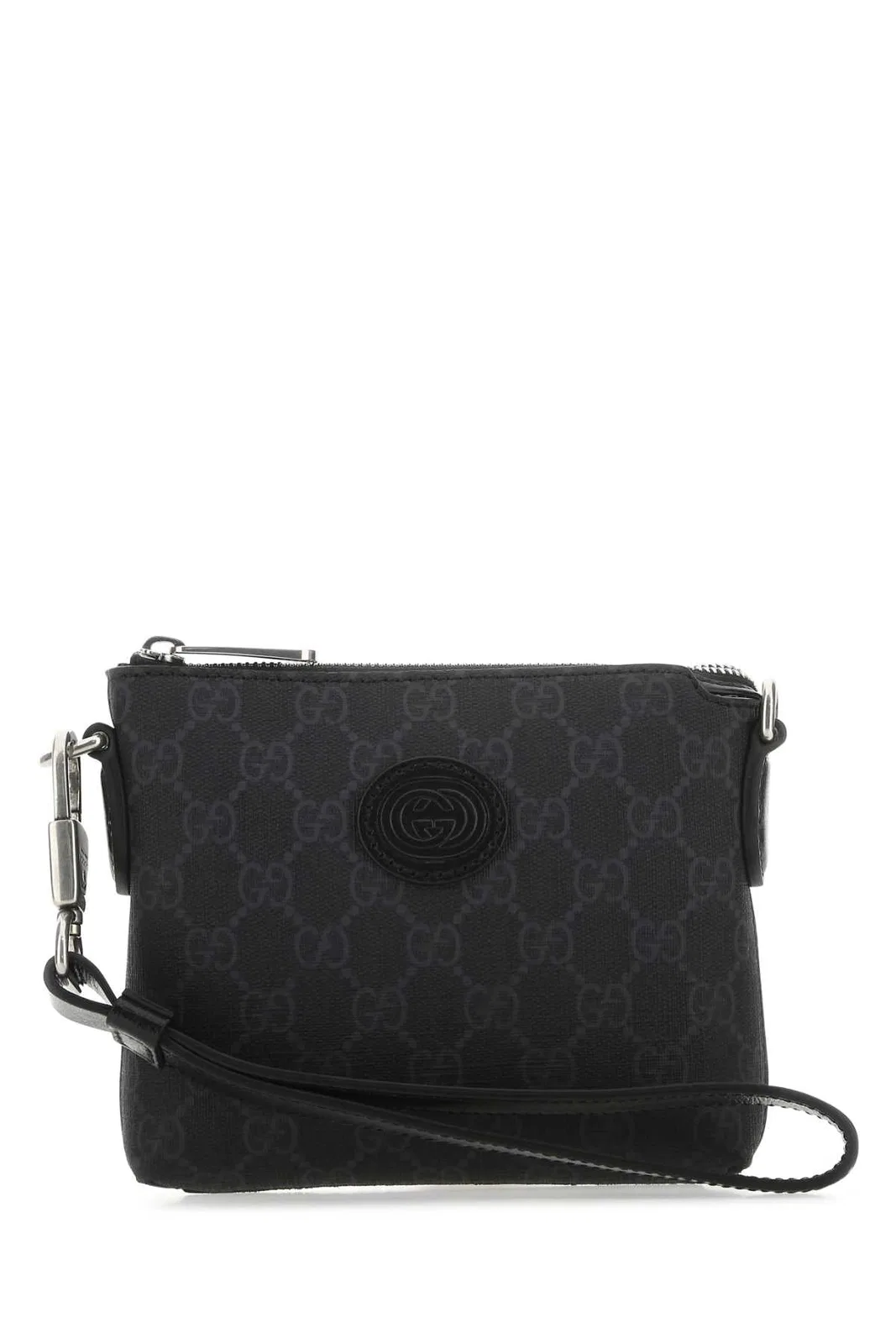 Black Gg Supreme Fabric Clutch