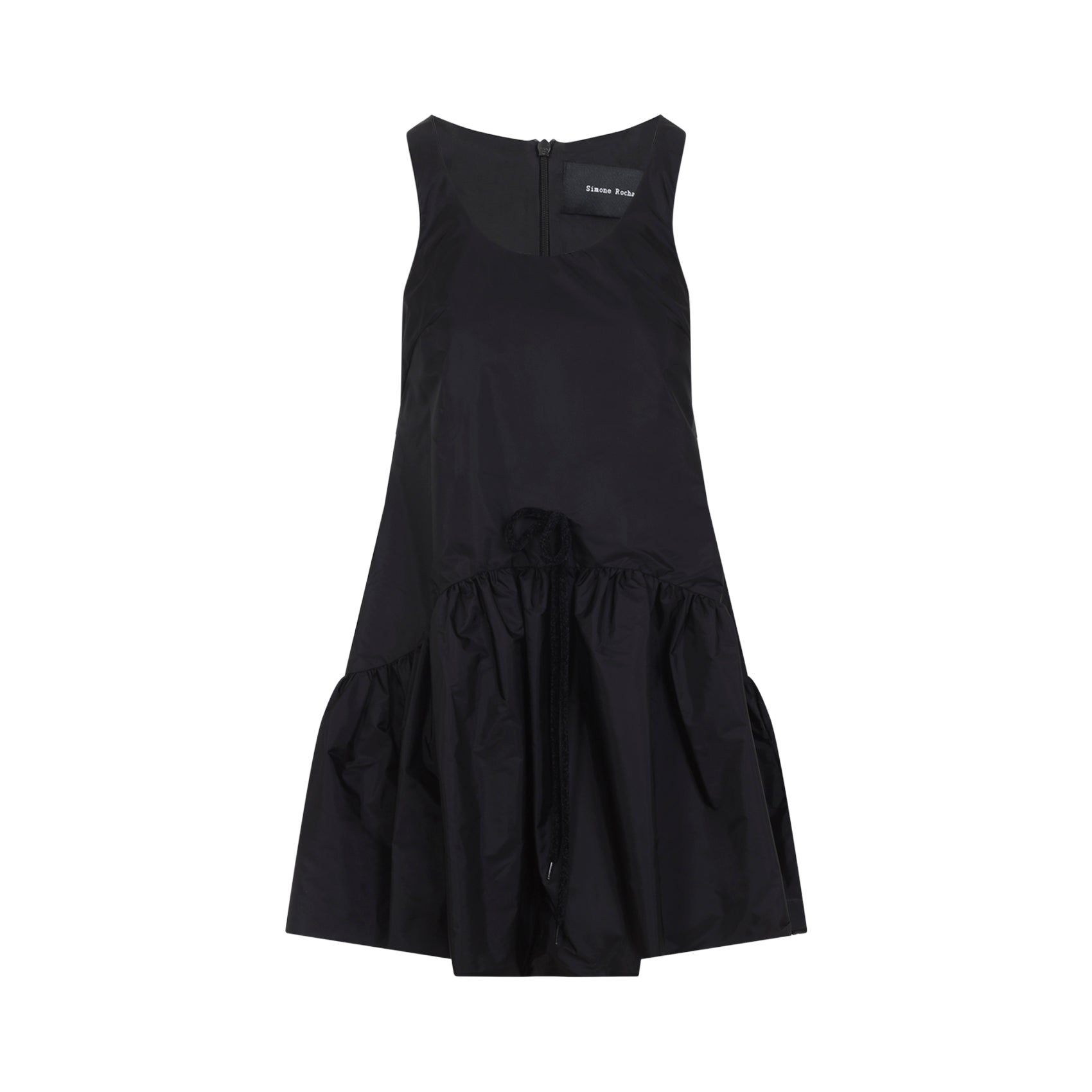 Tapered Back Peplum Mini Dress
