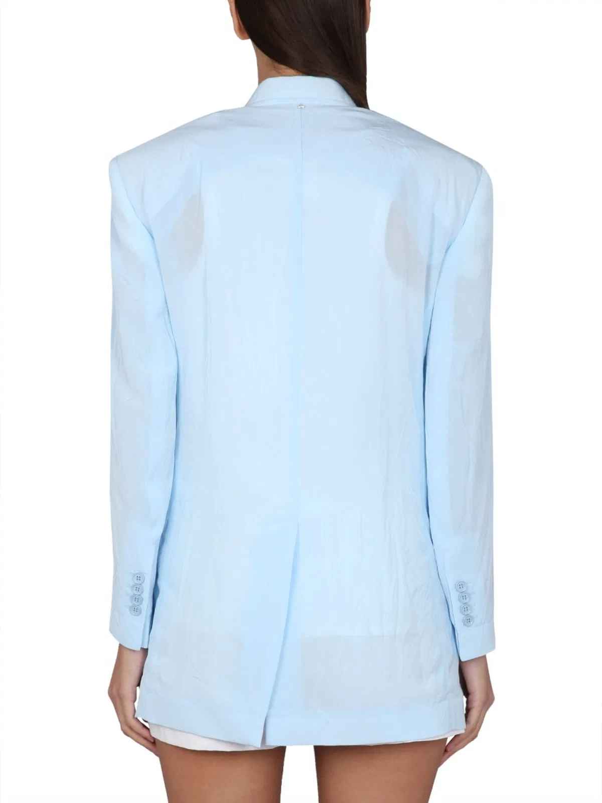 Max Mara Double-breasted Jacket In Blue