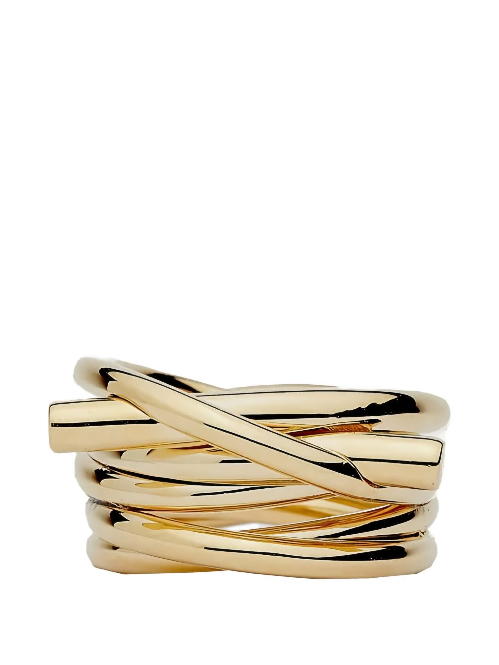 Gold-Tone Interwoven Bands Bijoux