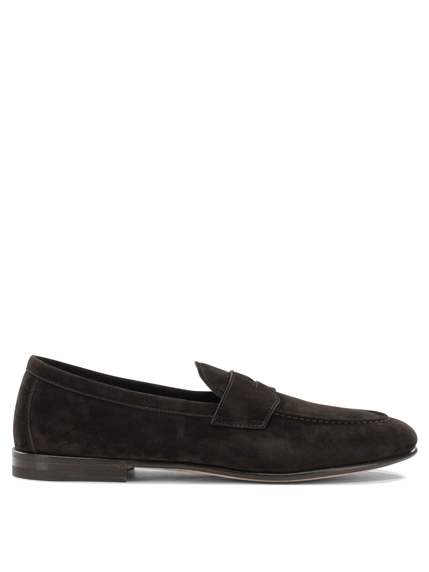 Brown Cashmere Loafers