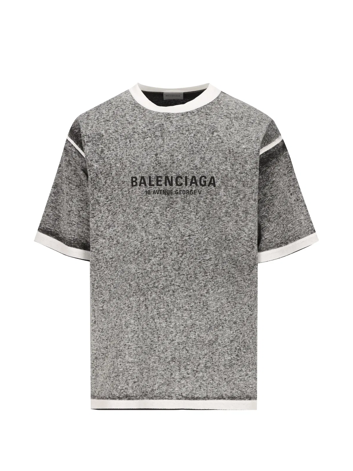 Melange Grey Cotton Oversize T-Shirt