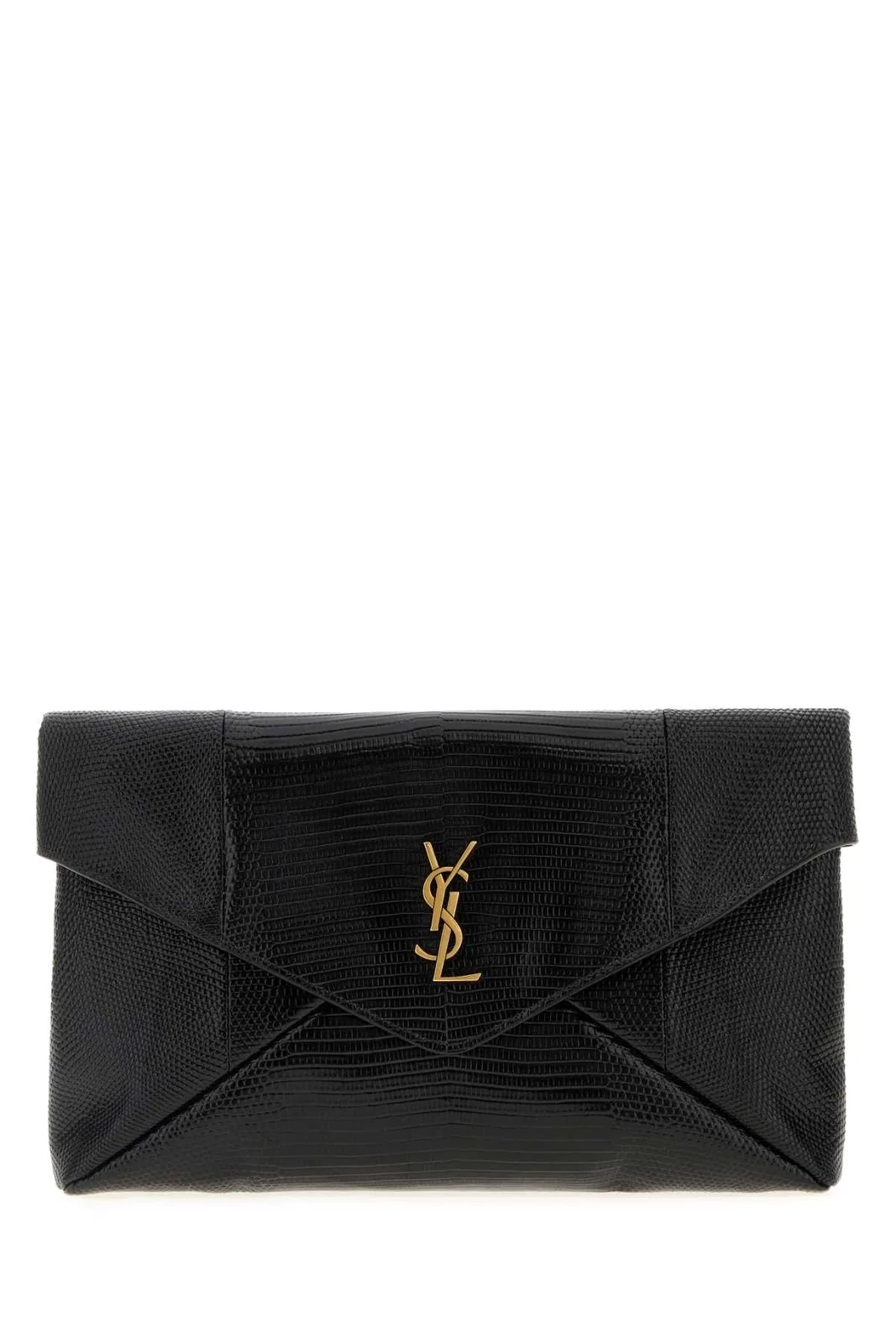 Black Leather Clutch