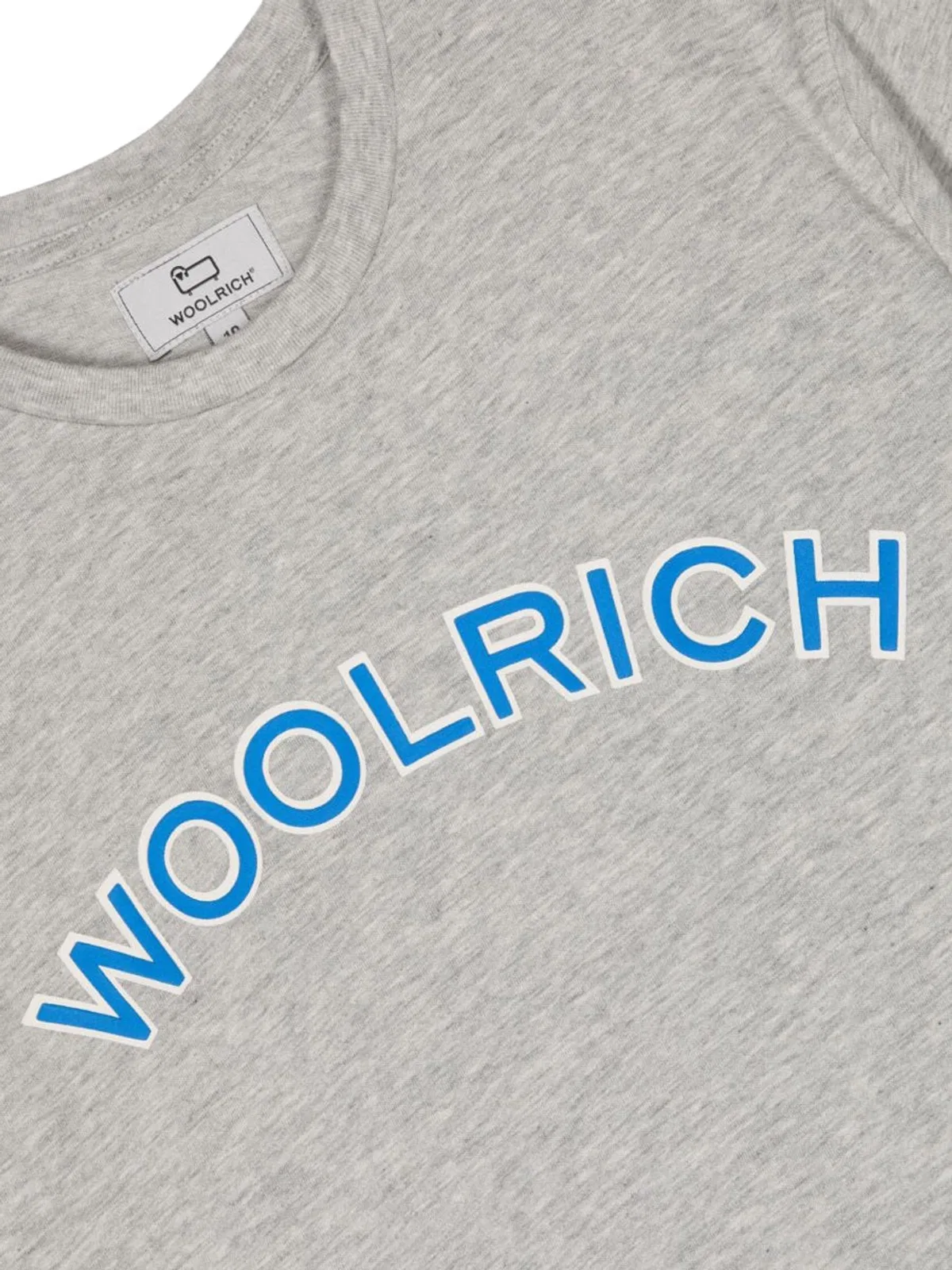 Woolrich Varsity Logo T-shirt In Gray
