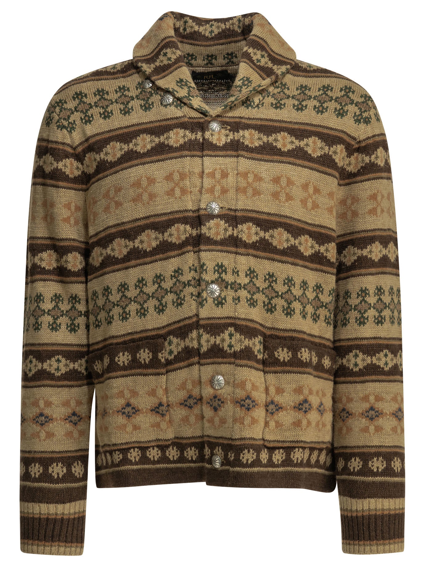 Woven Knit Beige Linen Silk Cardigan
