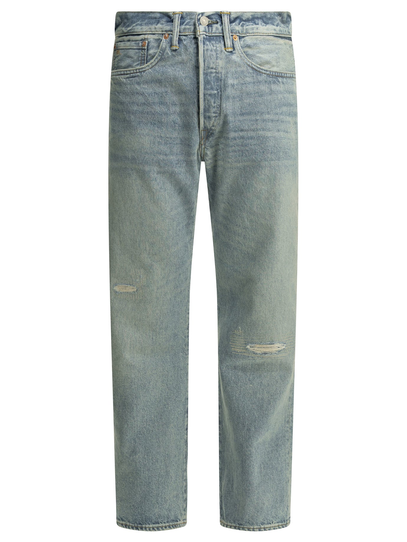 "Bridgeway Wash" Straight-Leg Jeans