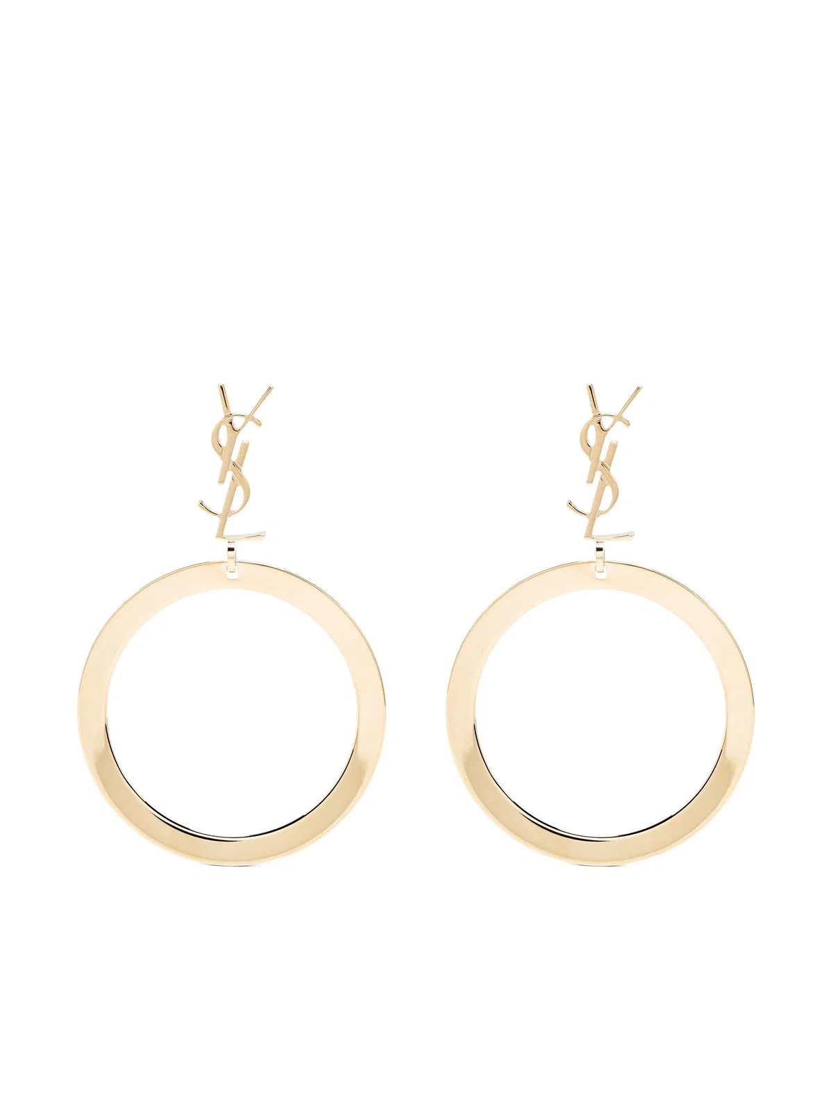 Cassandre Earrings With Metal Circle Pendant