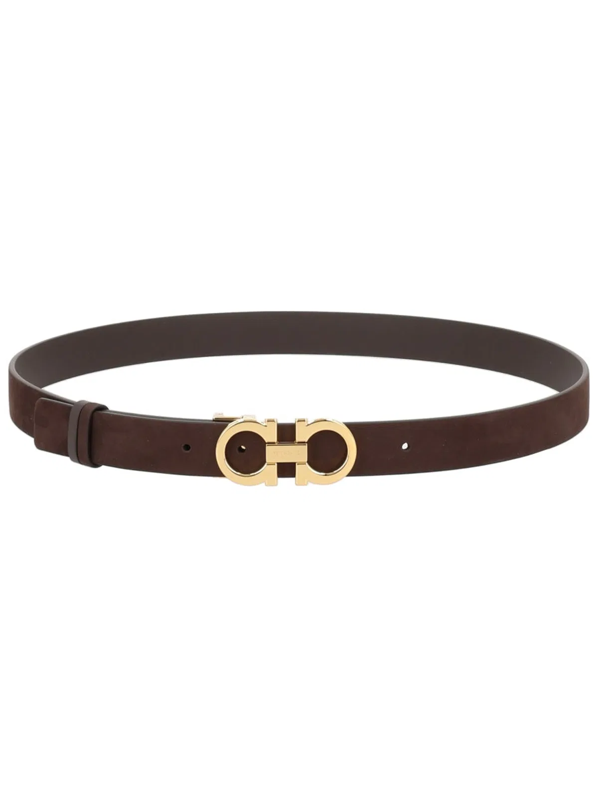 Ferragamo Dark Brown Calf Belt